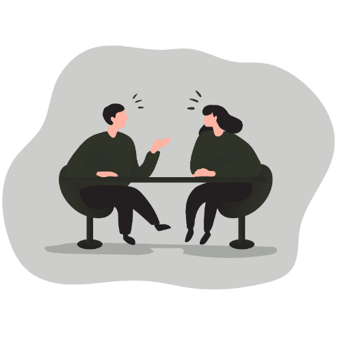 Illustration of lightbulb thinking